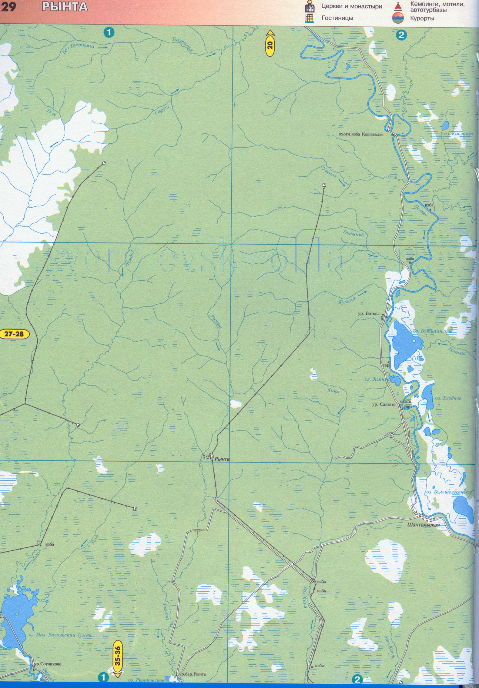 Карта окрестностей города Североуральск Свердловской области (г Североуральск 33 тысячи жителей), E0 - 